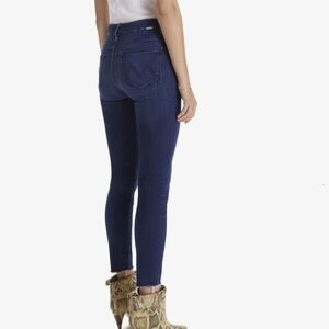 MOTHER High Waisted Looker Ankle Fray